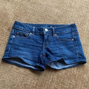 American Eagle Blue Jean Stretch Shorts